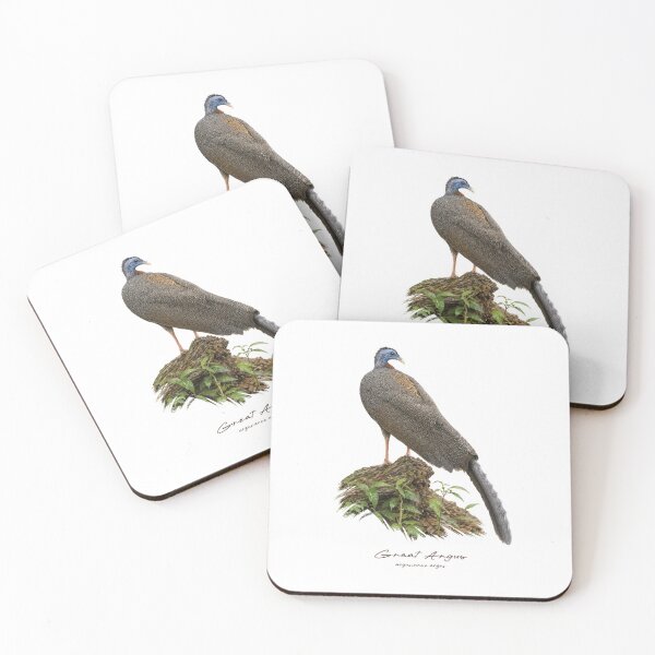 Item preview, Great Argus on Forest Ground Bird Illustration designed and sold by Takeda-art.