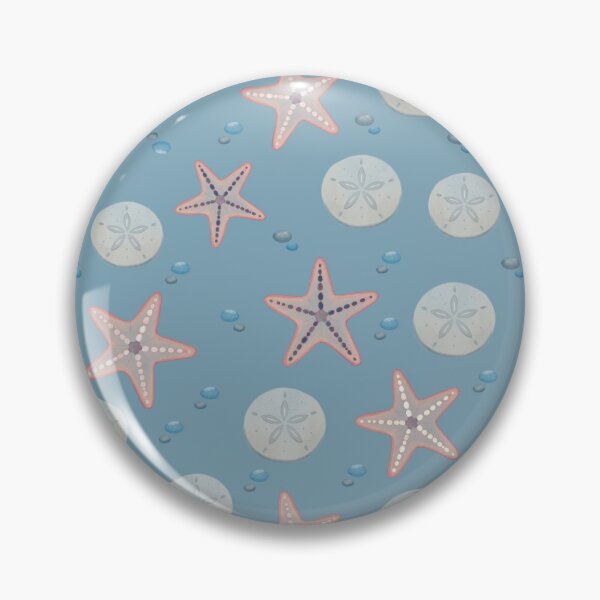 Item preview, Patrón de estrella de mar y dólar de arena en la playa designed and sold by SheHood.