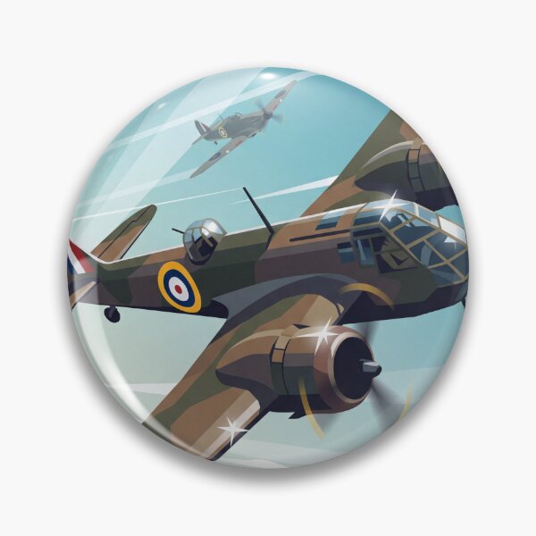 Item preview, RAF Bristol Blenheim Banking Illustration designed and sold by Airpower Art.