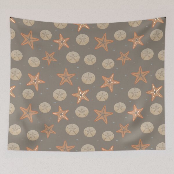 Item preview, Starfish Sand Dollar Beach Pattern designed and sold by SheHood.