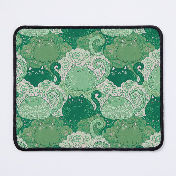 Item preview, Creative Japanese Patterns - Cat and Arabesque - No logo designed and sold by WABISABIMOMENTS.