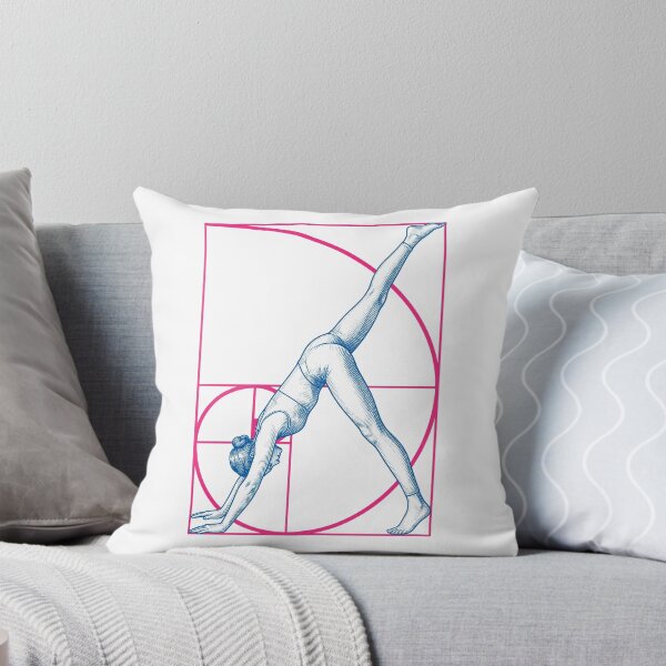 Item preview, Yoga Girl Fibonacci Spiral Geometry Downward Dog Pose designed and sold by GrandeDuc.
