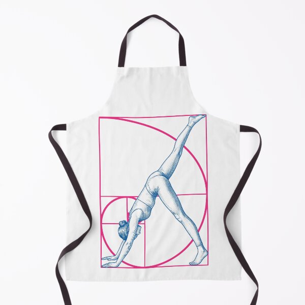 Item preview, Yoga Girl Fibonacci Spiral Geometry Downward Dog Pose designed and sold by GrandeDuc.