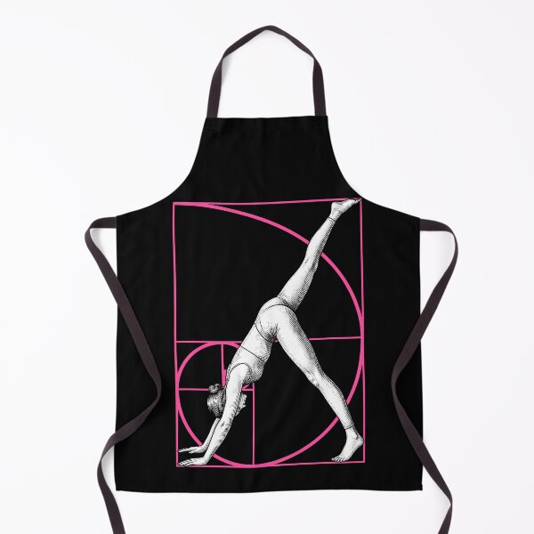 Item preview, Yoga Girl Fibonacci Spiral Geometry Downward Dog Pose designed and sold by GrandeDuc.