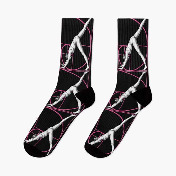 Item preview, Yoga Girl Fibonacci Spiral Geometry Downward Dog Pose designed and sold by GrandeDuc.