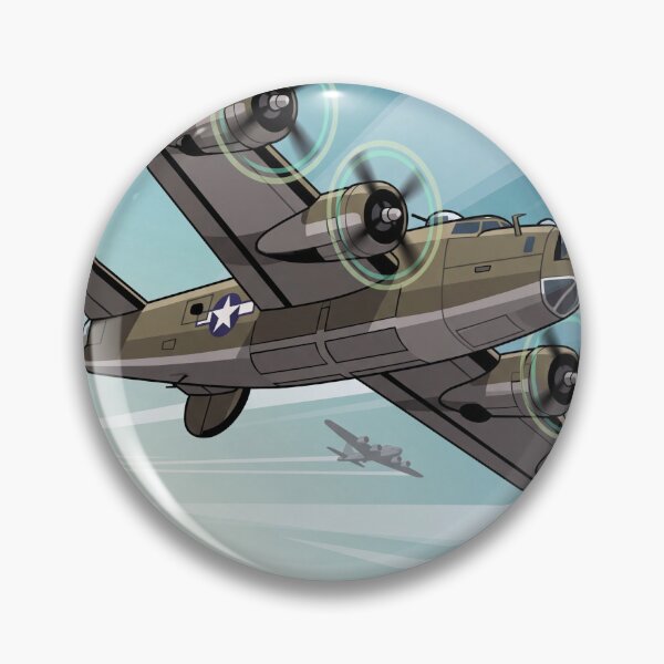 Item preview, B-24 Liberator Banking Vector Illustration designed and sold by Airpower Art.