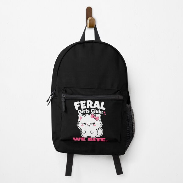 Item preview, Feral Girls Club We Bite Sassy Cute Cat designed and sold by Emmatshirt1.