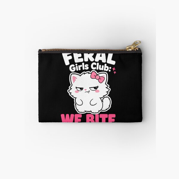 Item preview, Feral Girls Club We Bite Sassy Cute Cat designed and sold by Emmatshirt1.