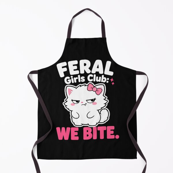Item preview, Feral Girls Club We Bite Sassy Cute Cat designed and sold by Emmatshirt1.