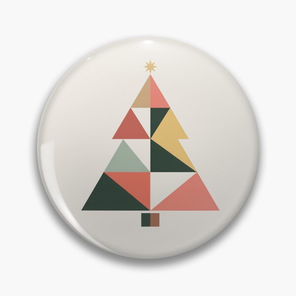 Item preview, Nordic Geometric Minimalist Christmas Tree Art designed and sold by TrendMorphic.