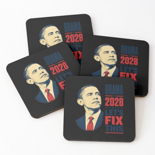Item preview, Obama 2028 Let's Fix This Political Parody Vintage Poster Design designed and sold by SmithOscarShop.