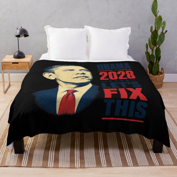 Item preview, Obama 2028 Let's Fix This Political Parody Vintage Poster Design designed and sold by SmithOscarShop.