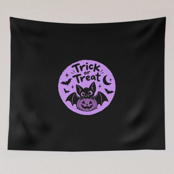Item preview, Cute Halloween Bat Pumpkin Trick Treat designed and sold by Mirsh-design.