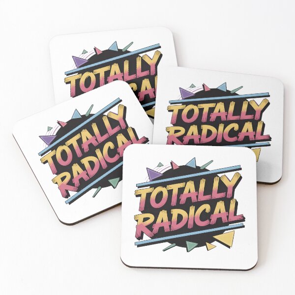 Item preview, Totally Radical Retro 80s 90s Vintage Slang Typography designed and sold by ART BOND.