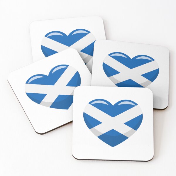 Item preview, Scotland Flag Heart / I Love Scotland (On White) designed and sold by STUDIO-72.