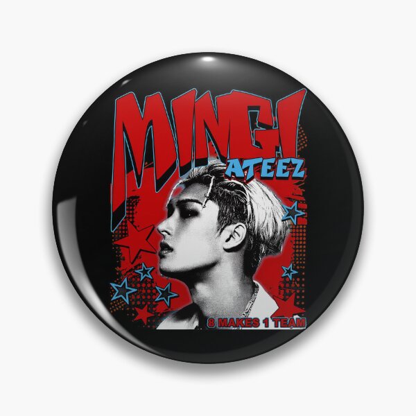 Item preview, ATEEZ Mingi Retro Comic Style K-Pop  designed and sold by TerryTa6094853.