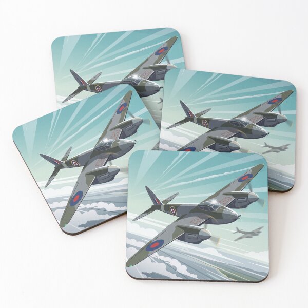 Item preview, de Havilland Mosquito Banking Illustration designed and sold by Airpower Art.