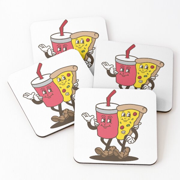 Item preview, pizza and drink mascot designed and sold by anggapajar.