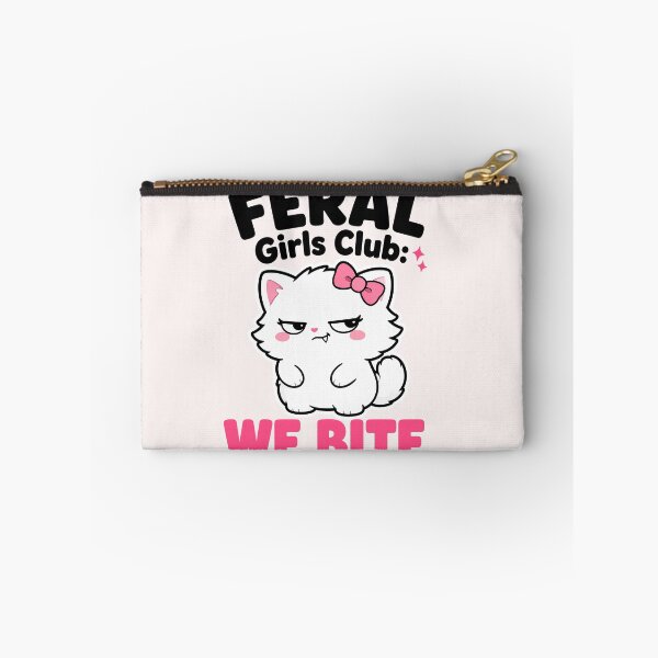 Item preview, Copy of Feral Girls Club We Bite Sassy Cute Cat designed and sold by Emmatshirt1.