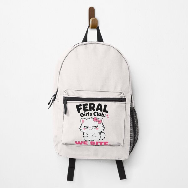 Item preview, Copy of Feral Girls Club We Bite Sassy Cute Cat designed and sold by Emmatshirt1.
