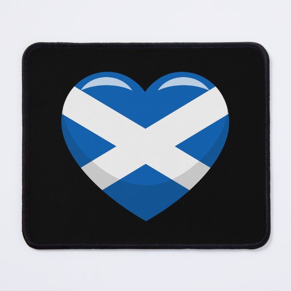 Item preview, Scotland Flag Heart / I Love Scotland (On Black) designed and sold by STUDIO-72.