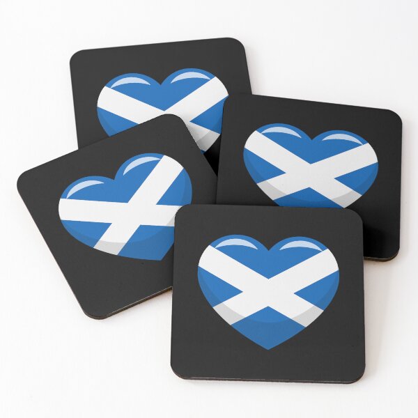 Item preview, Scotland Flag Heart / I Love Scotland (On Black) designed and sold by STUDIO-72.