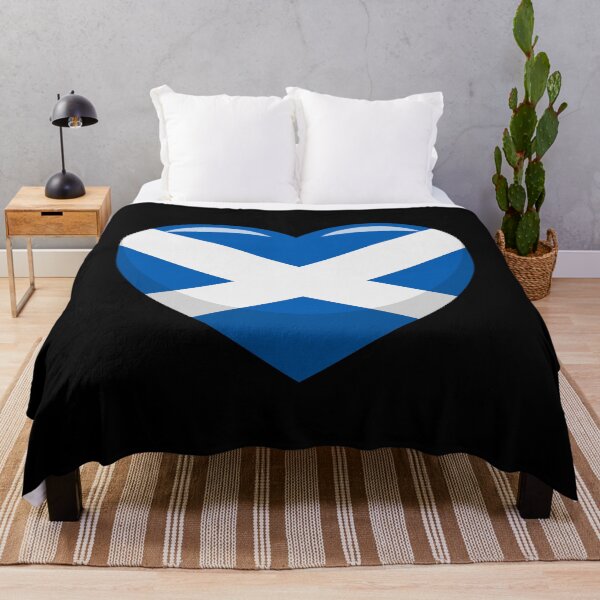 Item preview, Scotland Flag Heart / I Love Scotland (On Black) designed and sold by STUDIO-72.