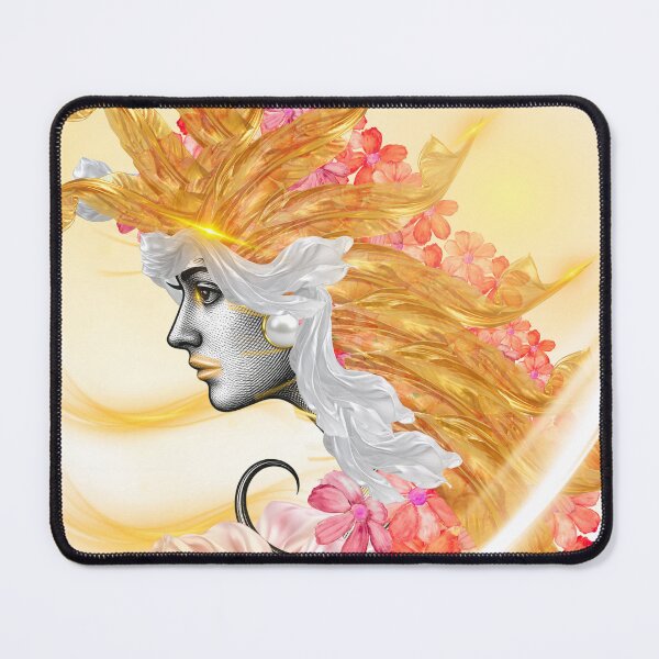 Item preview, Aura of Gold — Classical Portrait and Golden Floral Aesthetic designed and sold by tinkeybabes.