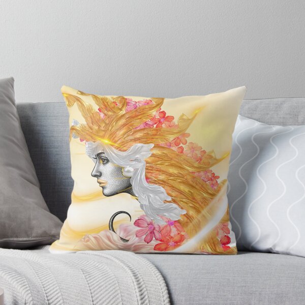 Item preview, Aura of Gold — Classical Portrait and Golden Floral Aesthetic designed and sold by tinkeybabes.