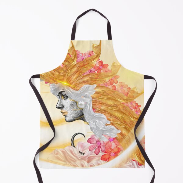 Item preview, Aura of Gold — Classical Portrait and Golden Floral Aesthetic designed and sold by tinkeybabes.