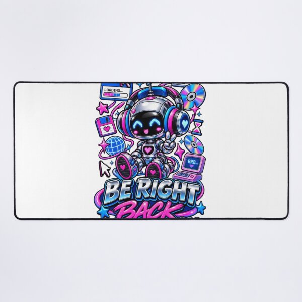Item preview, Be Right Back Cute Robot Y2K Retro Internet Aesthetic designed and sold by EssentialsWear.