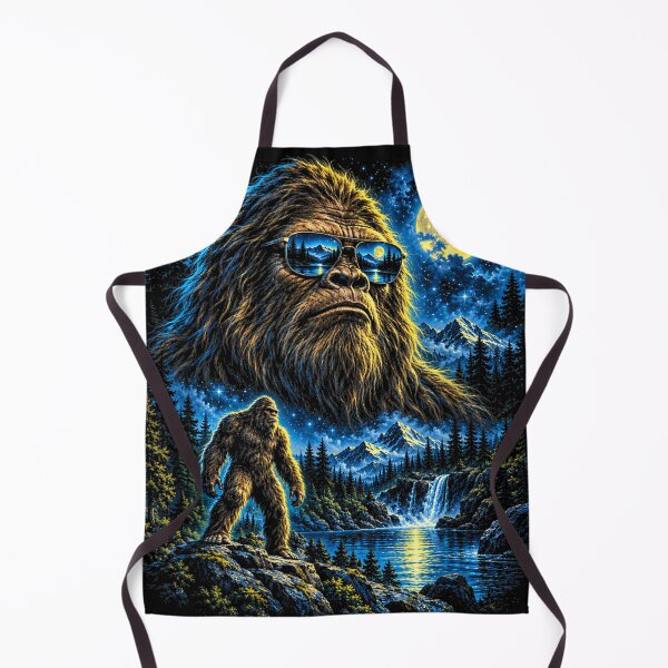 Item preview, Bigfoot Moonlit Mountain Wilderness Fantasy  designed and sold by Lecalciro.