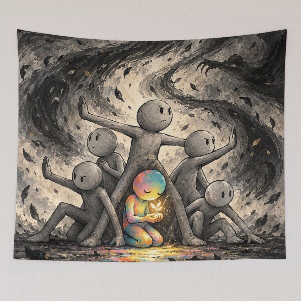 Item preview, Together Against the Darkest Storm designed and sold by Qenlo.