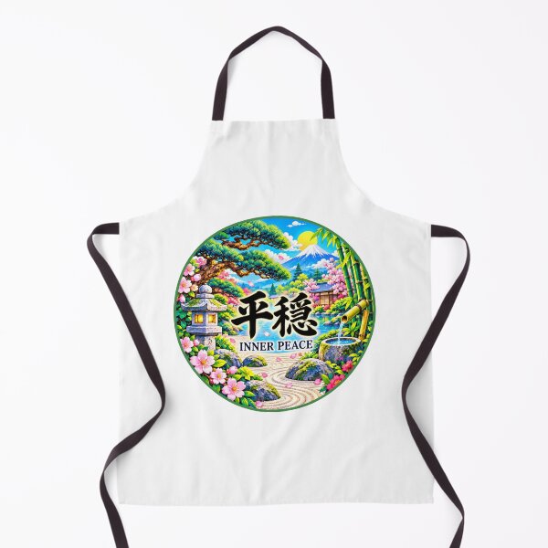 Item preview, Japanese Inner Peace Kanji Art – Mount Fuji, Pine & Bamboo – Pop Edition designed and sold by  Miyabi Tonaegoto Art.