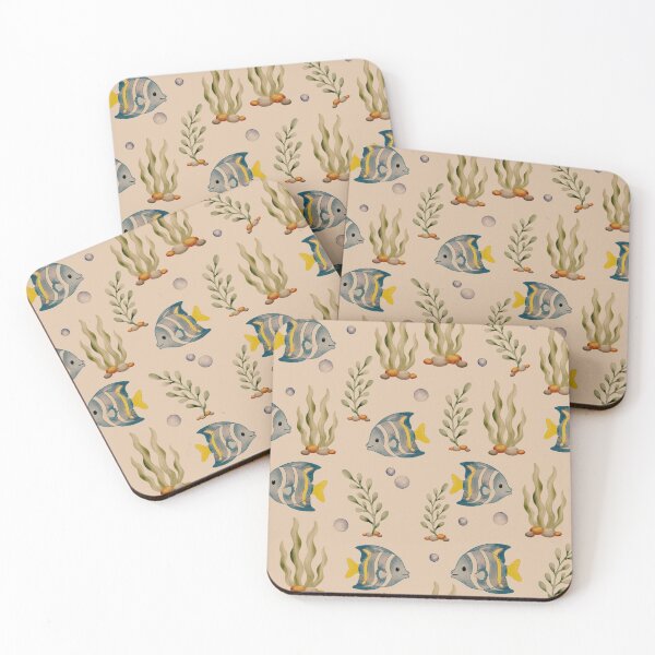 Item preview, Tropical Fish Seaweed Seamless Pattern designed and sold by SheHood.