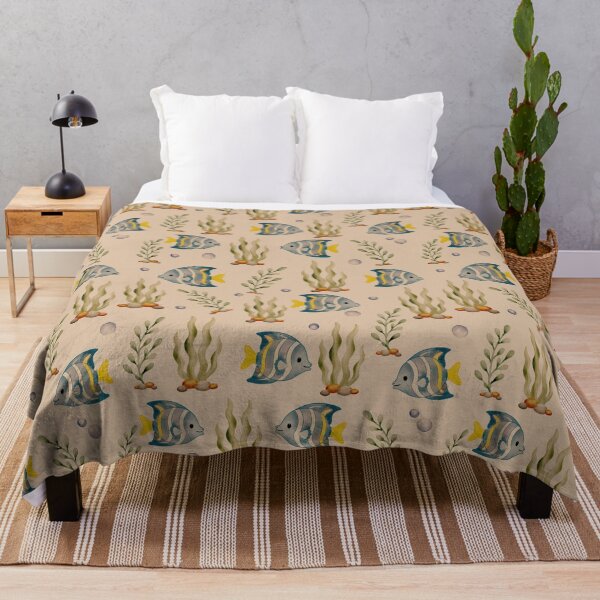 Item preview, Tropical Fish Seaweed Seamless Pattern designed and sold by SheHood.