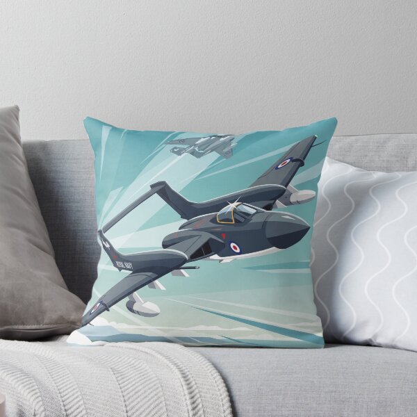 Item preview, de Havilland Sea Vixen Banking Illustration designed and sold by Airpower Art.