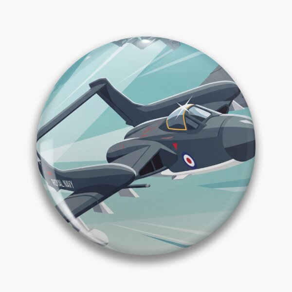 Item preview, de Havilland Sea Vixen Banking Illustration designed and sold by Airpower Art.