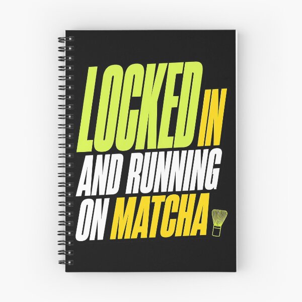 Item preview, Locked In and Running on Matcha — Fall Gym Girlie Typography Tee designed and sold by Fun2Fentastic.