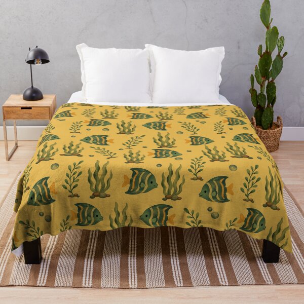 Item preview, Tropical Fish Seaweed Seamless Pattern designed and sold by SheHood.