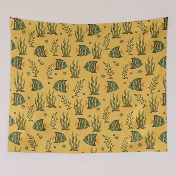 Item preview, Tropical Fish Seaweed Seamless Pattern designed and sold by SheHood.