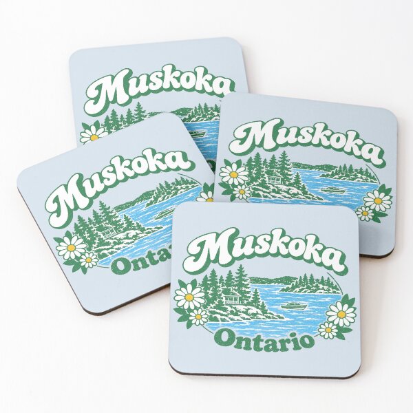 Item preview, Muskoka Cute Groovy Cottage Lake designed and sold by HowToCanadian.