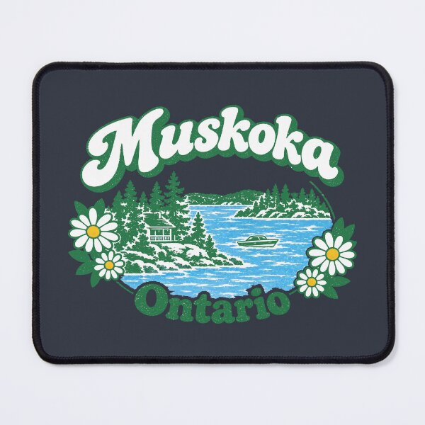Item preview, Muskoka Cute Groovy Cottage Lake designed and sold by HowToCanadian.