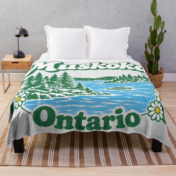Item preview, Muskoka Cute Groovy Cottage Lake designed and sold by HowToCanadian.