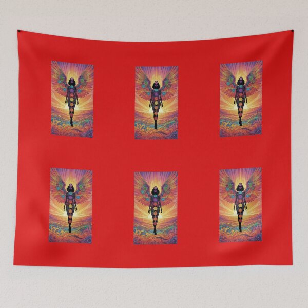 Item preview, Meditating Woman Chakra Symbols designed and sold by Mattigiov.