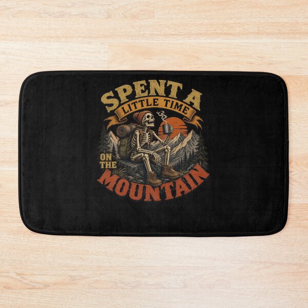 Item preview, Skeleton Hiker Spent Little Time Mountain designed and sold by IhanVaanMaArt.