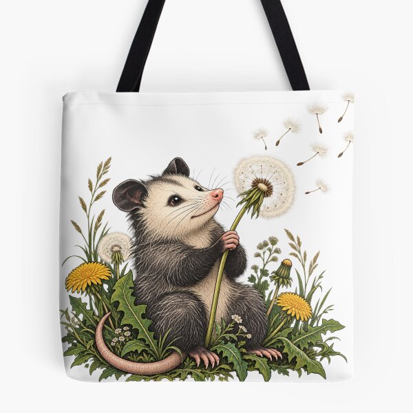 Item preview, Opossum With Dandelion designed and sold by OUICHA.