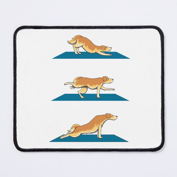 Item preview, Golden Retriever Dog Yoga Positions designed and sold by Jaudaux Designs.