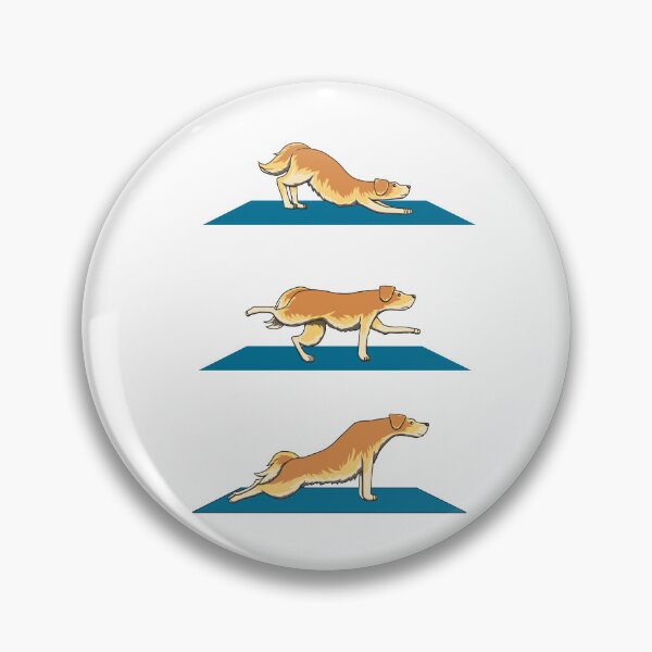 Item preview, Golden Retriever Dog Yoga Positions designed and sold by Jaudaux Designs.