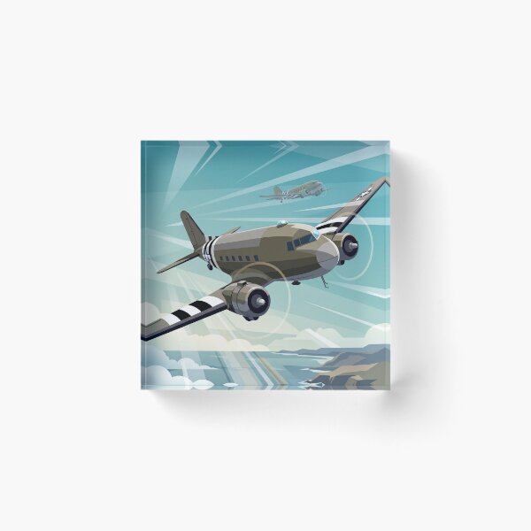Item preview, Douglas C-47 Skytrain Banking Illustration designed and sold by Airpower Art.
